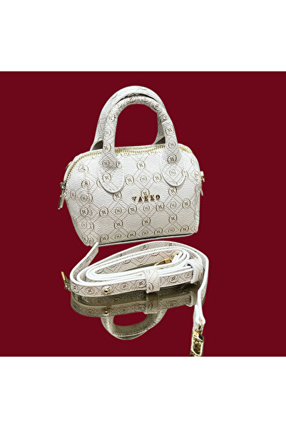 ELKA DESENLİ BEJ GLİTTER MİNİ BAG