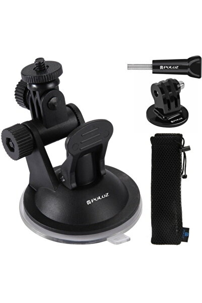 PULUZ Suport auto din sticlă pentru GOPRO Hero, DJI Osmo Action PU51