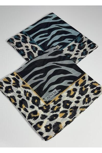 Sinem Eșarfă cu model zebră indiană, pachet de 2 -6293-03