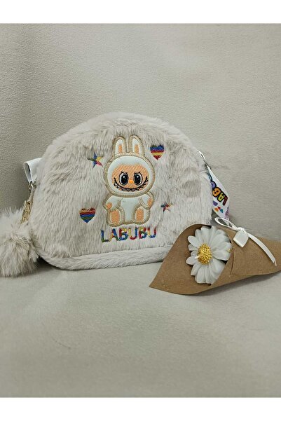 elaa aksesuar لابوبو منقوش الأطفال حقيبة كتف