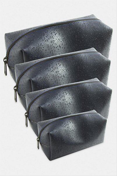 ZERO LAND Nrzsnt 4-Piece Handheld Makeup Holder Bag Si (185440) - Navy Blue