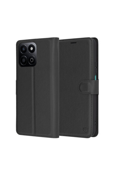 Techsuit Honor 200 Smart Leather Folio, black