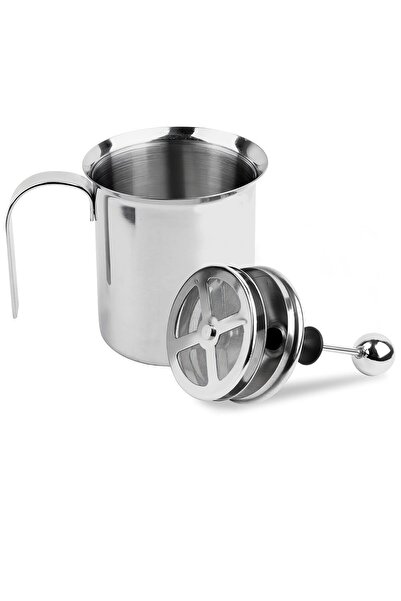 FeyzaDesign 304 Çelik 500 ml Manuel Süt Köpürtme Potu, Kahve Süt Köpürme Aracı