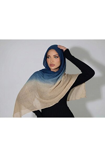 DeRosa Mooff Degrade Pattern Muslin Shawl