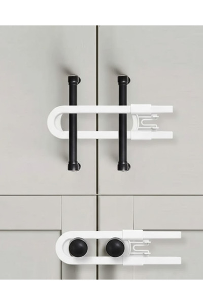 ZERO LAND Storozal 4 Pieces Cabinet and Door Safety Lock for Home Security (1...