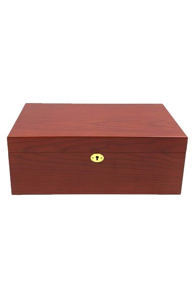 Falconetti Mat Kırmızı Humidor Anahtarlı Puro Kutusu rd76kr
