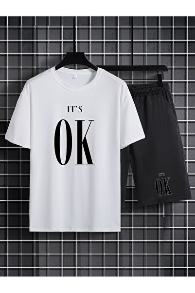 Rayan & Hoor Style Ok Printed soft short sleeve top and shorts set