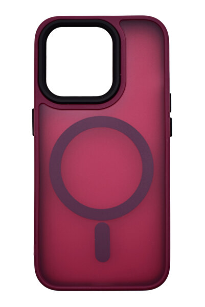 OEM Sheer Matte Magnetic Silicone Case for iPhone 15 Pro Purple