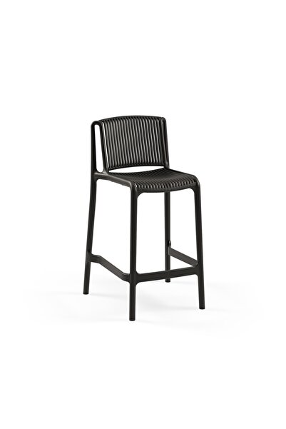 Tilia Nes Polipropilen Bar Sandalyesi 65 cm Siyah - Mutfak, Kafe, Restoran, İ...