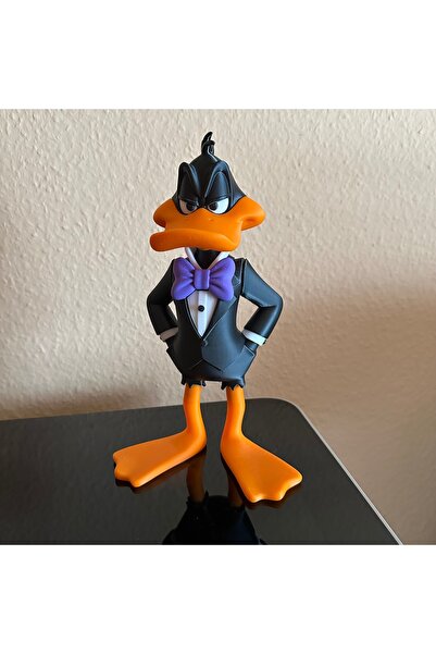 3DcraftTr Smokinli Daffy Duck – 24 cm Premium Koleksiyon Figürü (Papyon Rengi...