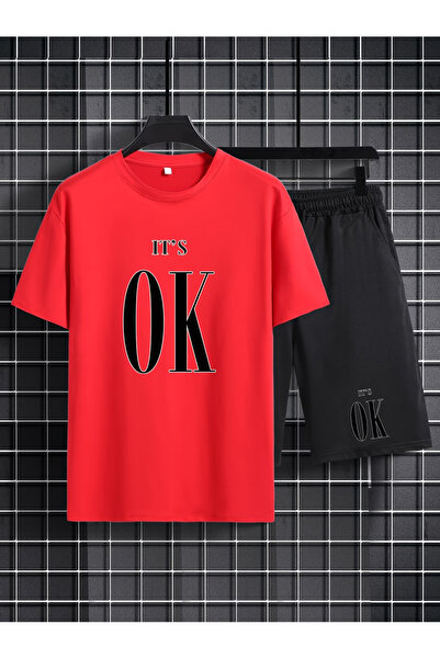 Rayan & Hoor Style Ok Printed soft short sleeve top and shorts set