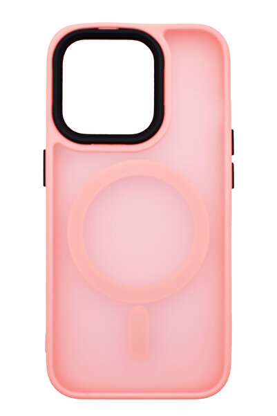 OEM Sheer Matte Magnetic Silicone Case for iPhone 15 Plus Pink