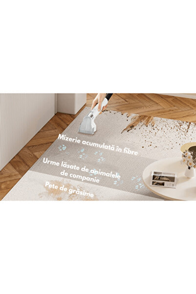 Gadgetry Aspirator Spalare si Extractie, Rezervor Dublu 1.5L + 0.8L, Putere 11000 Pa, 450W, Canapea,Auto