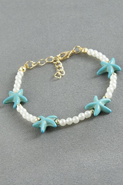 ZERO LAND Nrzsnt Starfish Pearl Bracelet (185347) - White