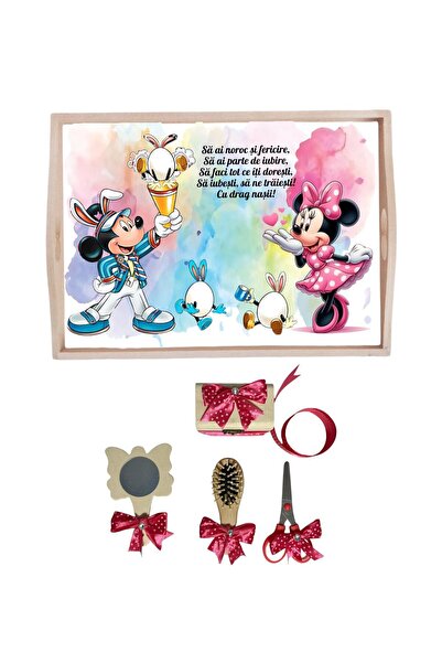 Your Baby Store Set tavita pentru taiere turta la fetite– siclam cu Minnie