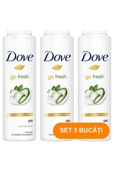 Dove Go Fresh Cucumber Deodorant Spray 150ml (Pack of 3)