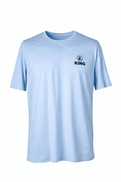 trender 26Y595000003 Light Blue Men's T-Shirt King O Neck