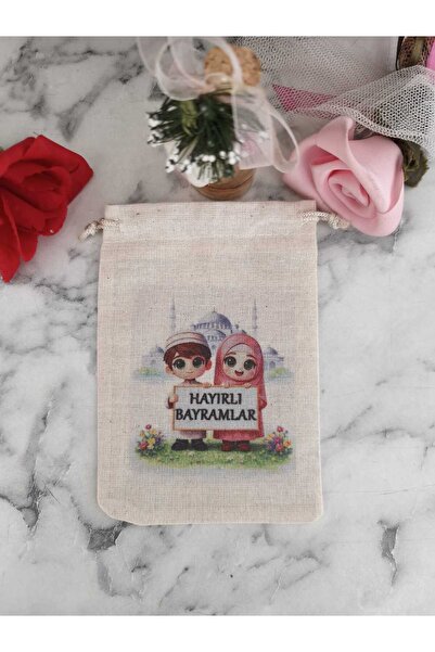 adilstore Pungă de sărbătoare 5 bucăți (10x14cm - Imprimare prin sublimare pe...