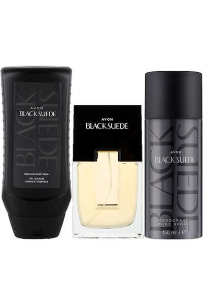 AVON Black Suede Set