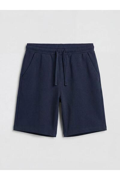 LC Waikiki Navy Blue Elastic Waist Boys' Shorts (S6)