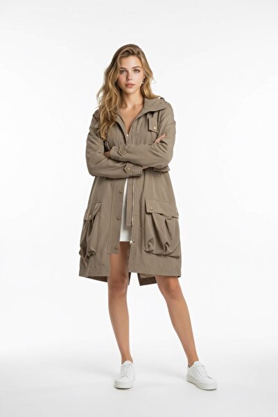 MODAROMAN Çok Cepli Parka