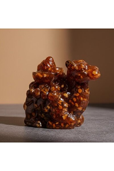 Generic Handmade Amber Camel Figurine | Natural Amber Collectible | Unique Ar...