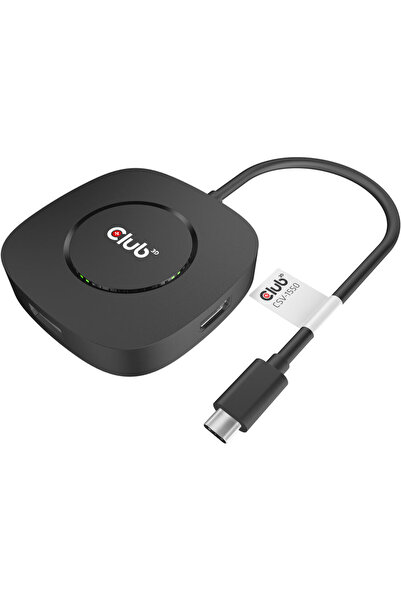 Club 3D USB Type C 3.2 Gen 1 Multi Stream Transport (MST)Hub DisplayPort1.4 T...