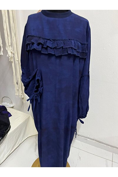 Eline Kadın Viskon Fırfırlı Elbise