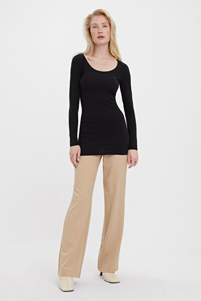 Vero Moda في ماكسي ماي إل إس سوفت لونج يو-نيك نوس