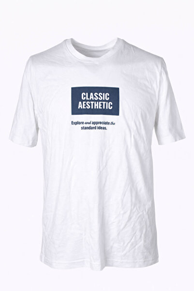 trender O Neck Ecru Men's T-Shirt Classic Aesthetic