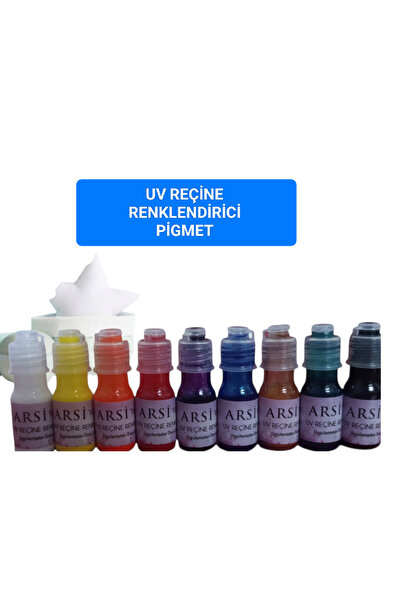 ARSİ UV Reçine Renklendirici pigment 9'lu set