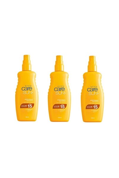 AVON 3 x Spray hidratant cu protecție solară SPF 15, Care SUN+, 150 ml