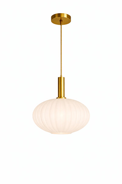 MINIMAL ETICARET VE BILGI TEKNOLOJILERI Gloss ONE Ice White Sarkıt Cam Avize