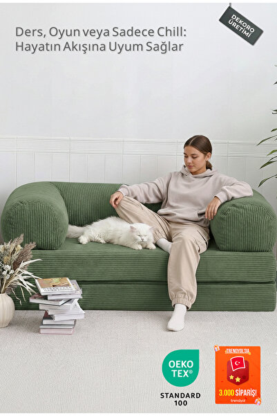 Dekoro GenZ Sofa Modern Yer Kanepesi Modüler Yataklı Lounge Gaming Koltuk Bon...