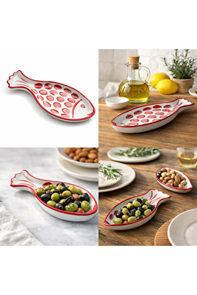 ema Balık Formunda Seramik Servis Tabağı — 16x7 cm