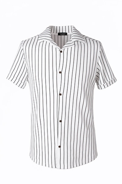trender Crepe Striped Men's Shirt Zartem