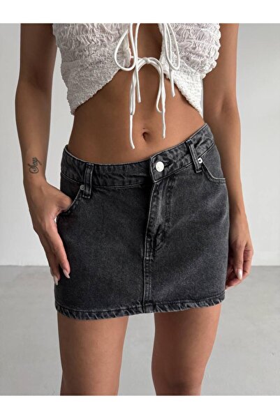 Bliss Women's Mini Denim Skirt Basic Jean Skirt Summer Stylish