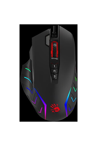 A4 Tech J95S Wired Gaming USB Optical 8000 dpi Illumination Black