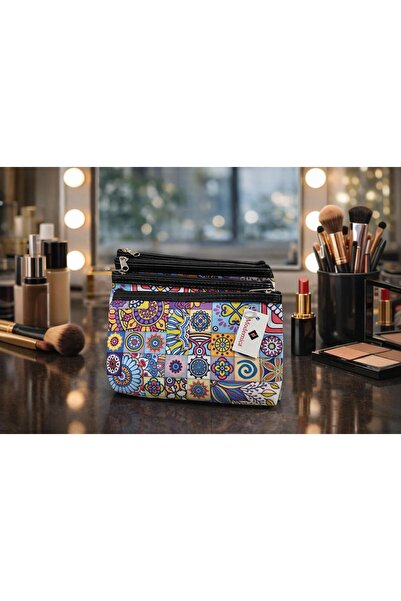 Modernica منسوج ماكياج نسائي من القماش حقيبة سي