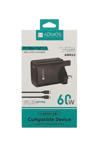 ADMOS 30W Charger Adapter With Cable - AM823