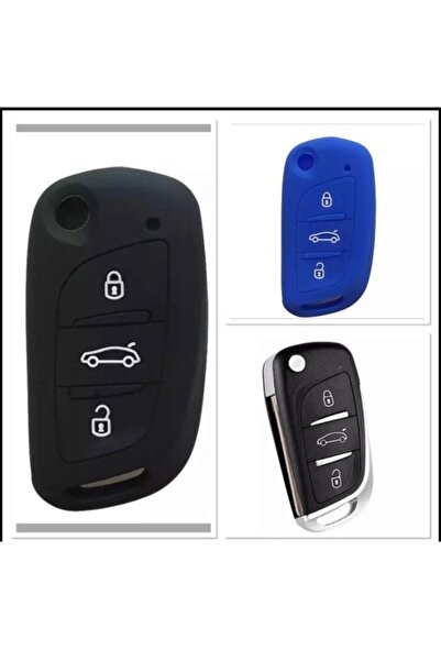 CİHAN GROUP 2 Pieces Citroen C4 C5 C-Quatre Compatible Silicone Key Protectio...