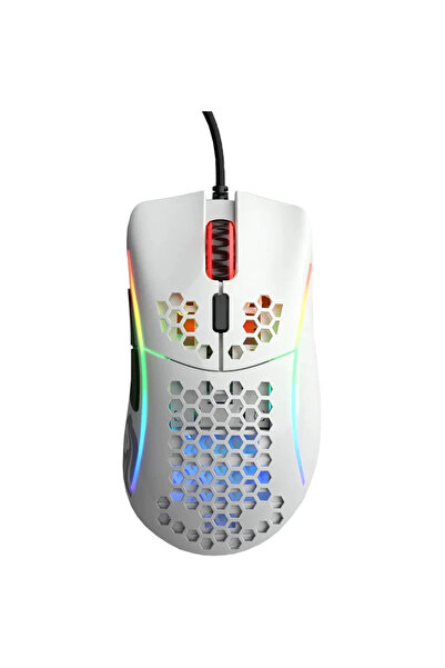 Glorious Model D- Gaming-Maus Alb glossy