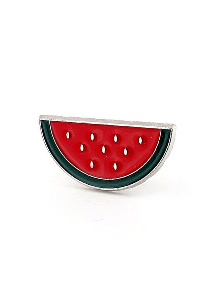 Karpuz Dilimi Meyve Pin Yaka Çanta Süsü Metal Rozet RX0044