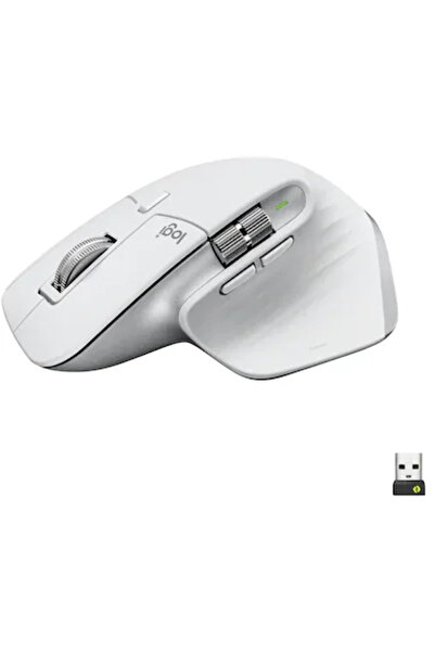 logitech MX MASTER 3S, Tastatură wireless USB 8000dpi, Alb