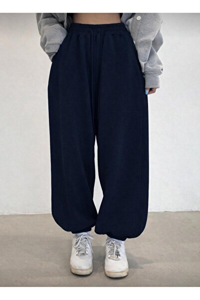 Le Vion Women's Comfortable Two Thread Oversized Jogger Pants Sweatpants