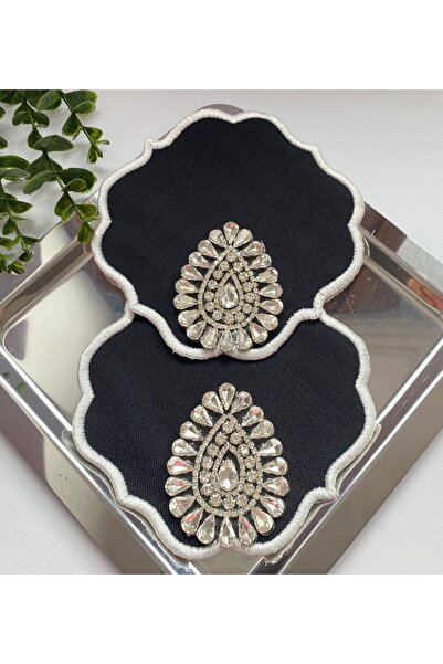 ELÇİÇEK HOME Presentation Napkin, Cocktail Napkin, Luxury Stone Coffee Side P...