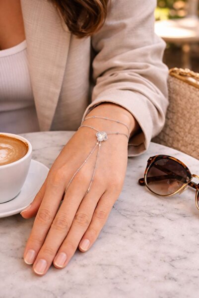 BESTYSO Silver Yonca Şahmeran Bileklik