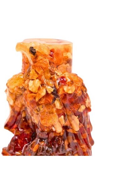 Generic Handmade Falcon Amber Carving | Natural Amber Collectible | Unique Ar...