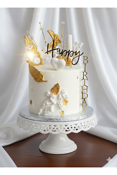 GOLDCENTER HAPPY BİRTHDAY PASTA SÜSÜ ÖZEL TASARIM