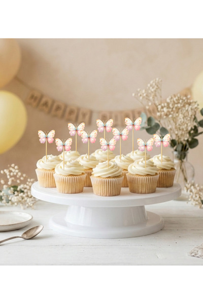 Ays Bridal Kelebekli Cupcake Kürdanı
